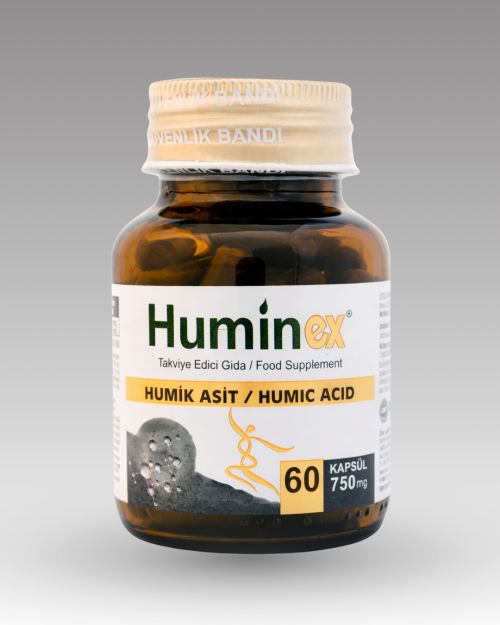 humik asit içeren kapsül formda takviye edici gıda