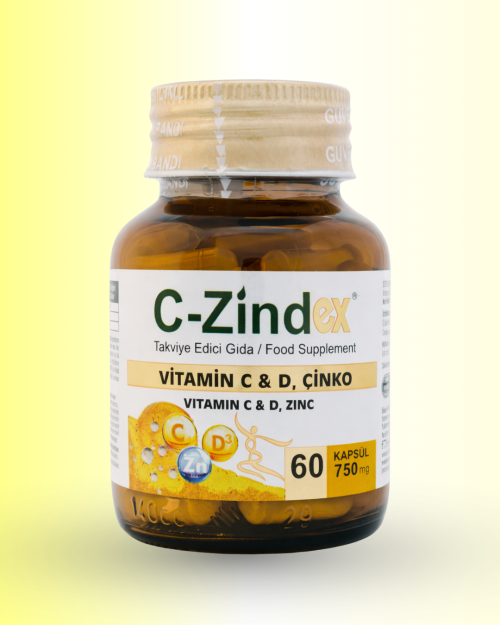 c-zindex c ve d vitamini çinko kapsül