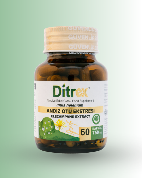 Ditrex yapışkan andız otu içeren takviye edici gıda